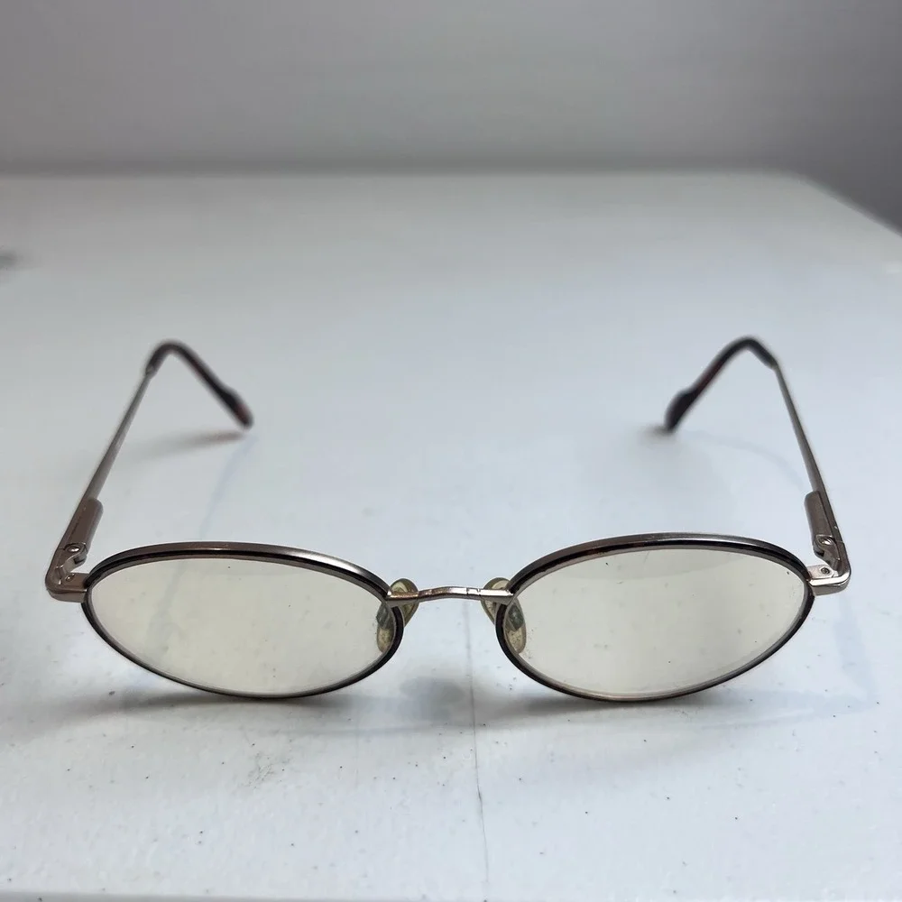 Liberty Optical Vintage Eyeglasses Frame LSS75 #1 Z87.1. C25 Metal‎ FRAMES ONLY